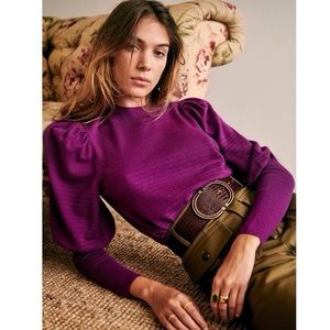 Sezane Purple Sweater